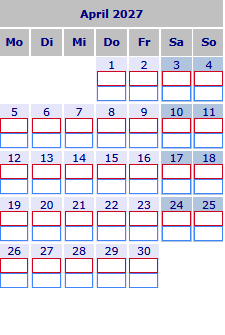 neuglobsow belegungsplan april 2027